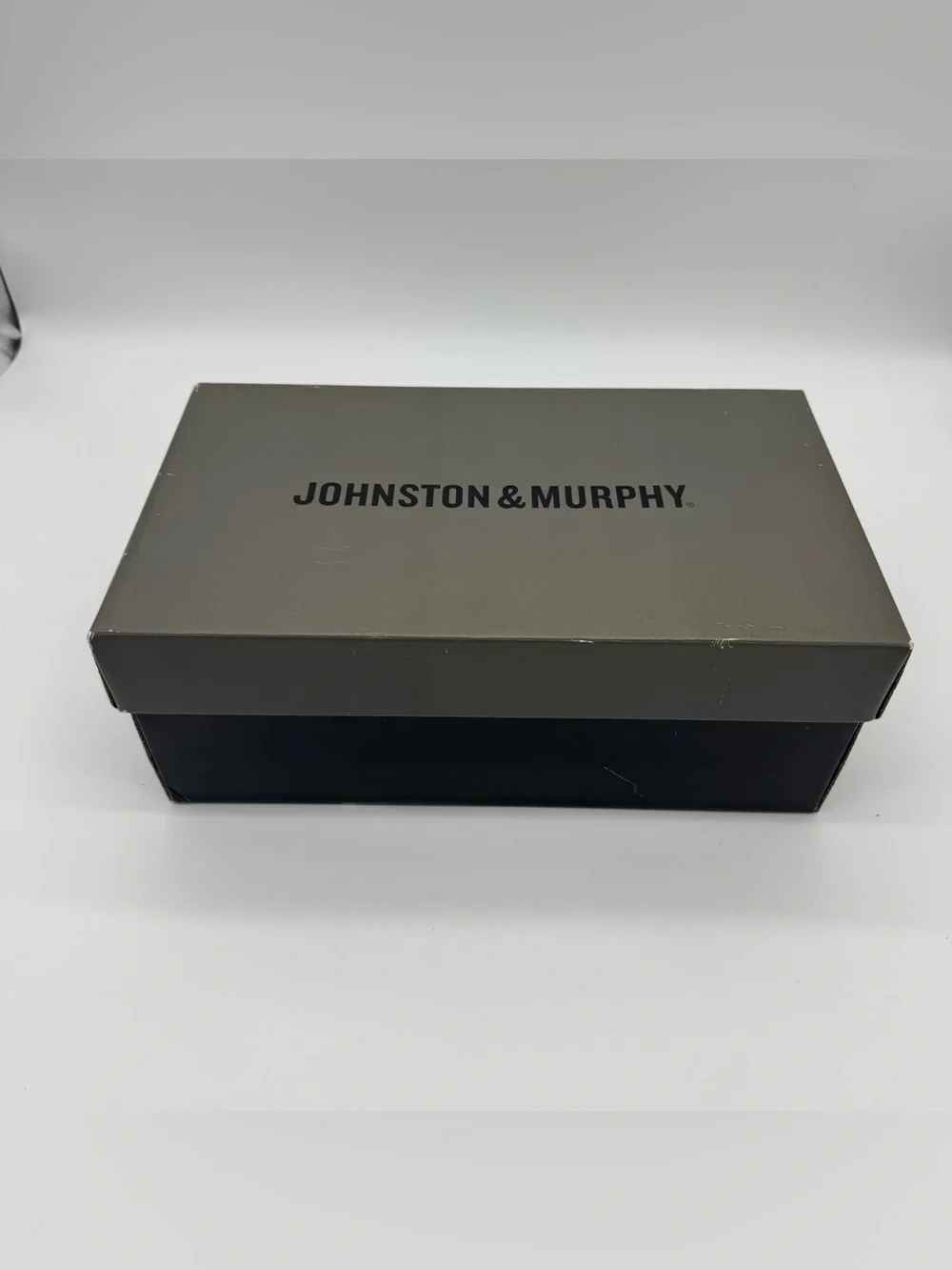 Johnston & Murphy Wingtip Oxford Shoes Brogue Black Leather Mens Size 10.5